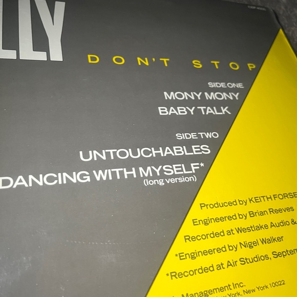 Billy Idol Dont Stop Mony Mony . LP Vinyl Record . 1981 - Picture 5 of 7